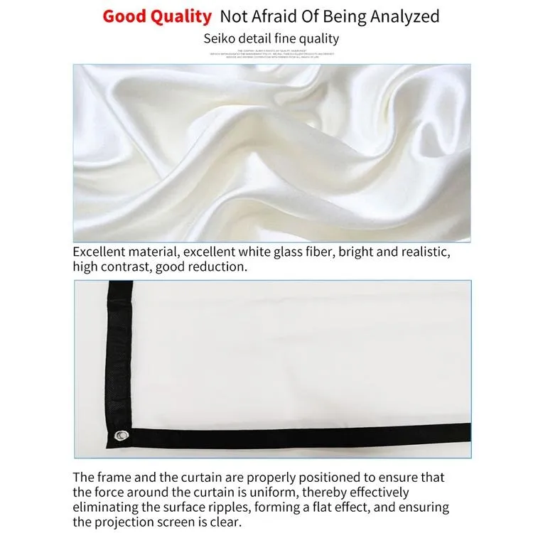 120 16 9 Projector Film Curtain - Thin Polyester Folding 265x150cm