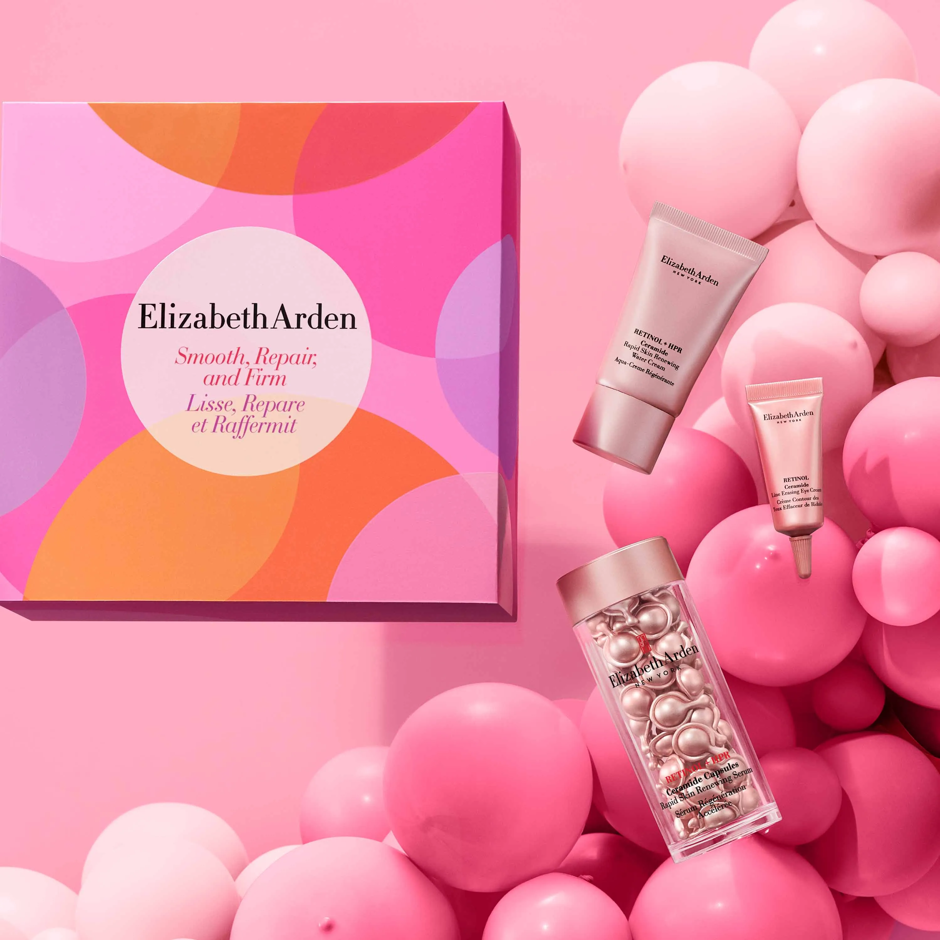 Coffret Rétinol   HPR Ceramide 60 Capsules, Aqua-Crème Régénérante, Anti-âge