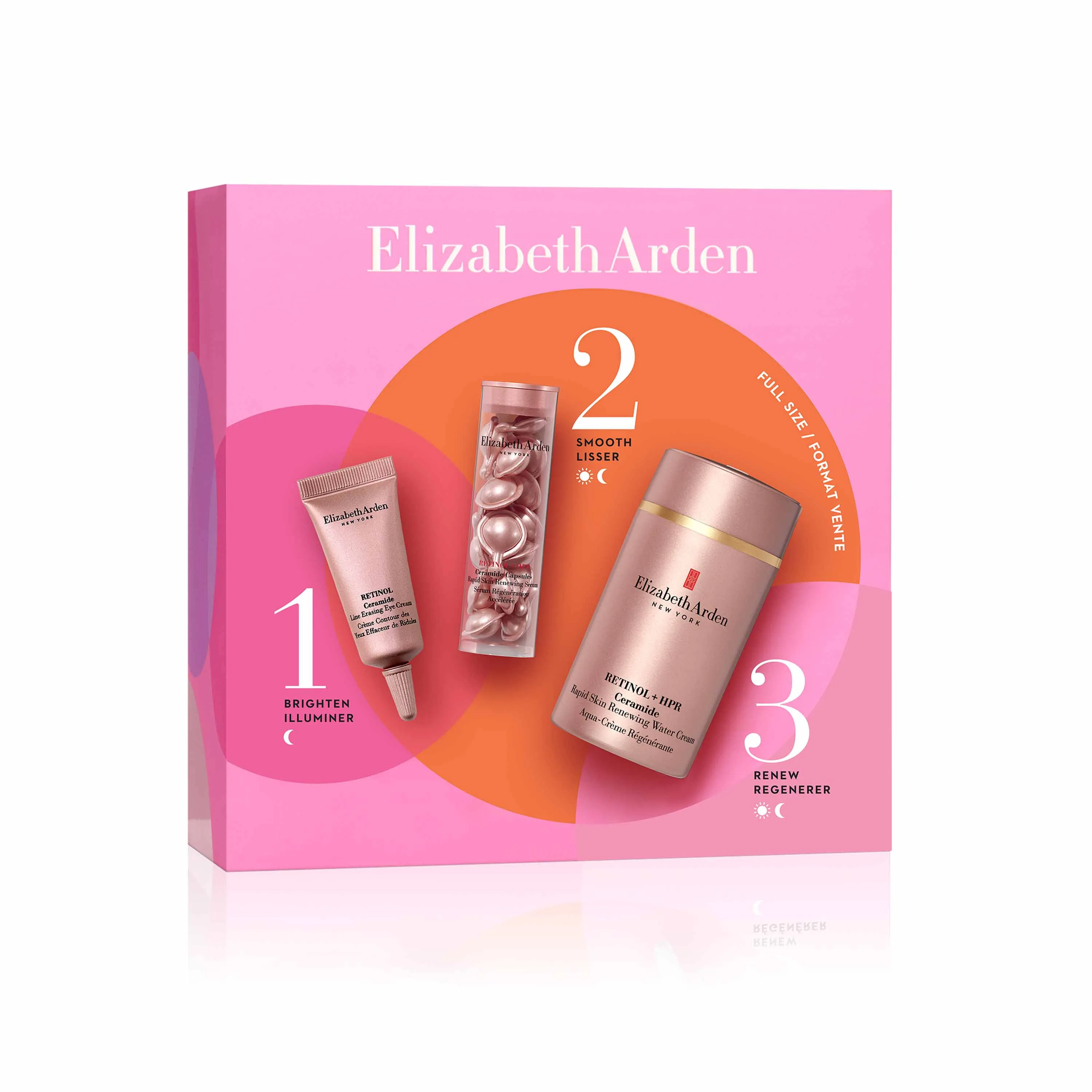 Coffret Rétinol   HPR Ceramide Aqua-Crème Régénérante 50ml, Sérum, Anti-âge
