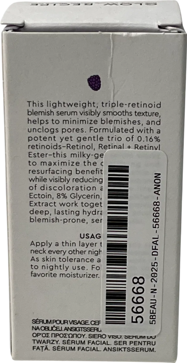 glow recipe Blackberry Retinol Blemish Serum Blackberry 30ml