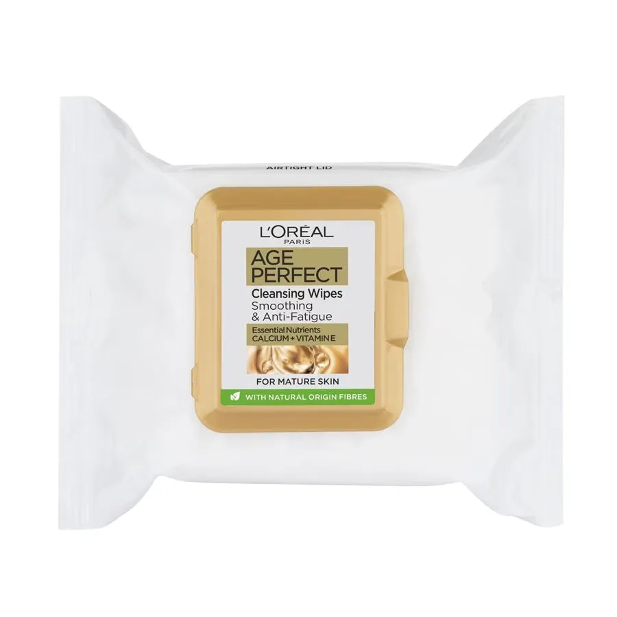 L'Oréal Paris Age Perfect Cleansing Wipes Smoothing & Anti-Fatigue (25 Pack)