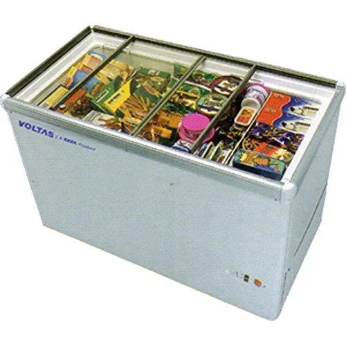 Voltas CF GT 405 DDP 405 Litre  Glass Top Horizontal Chest Freezer
